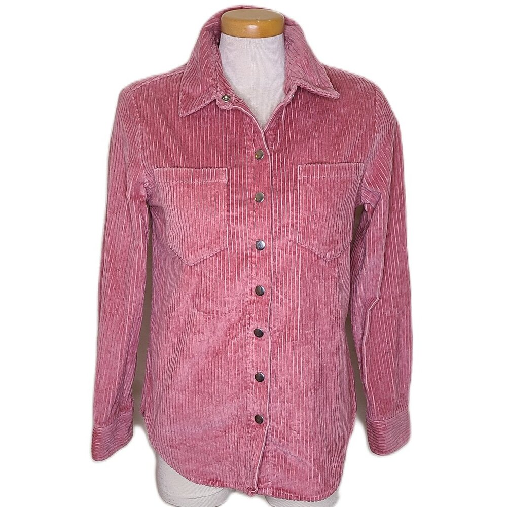Core Life Corduroy Oversized Shacket/Button Down Shirt